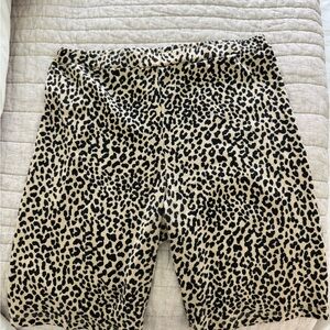 Adika Black and Tan Bike Shorts with Stretchy Comfort